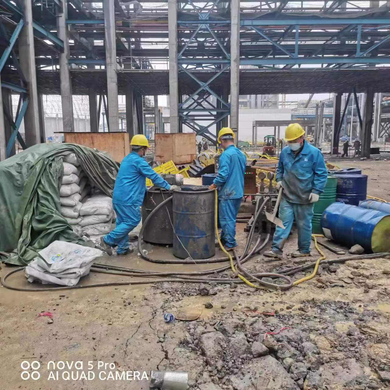 泸溪设备基础下沉沉降注浆加固施工
